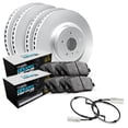 thumbnail image 1 of R1 Concepts Front Rear Brakes and Rotors Kit |Front Rear Brake pads| Brake Rotors and Pads| Euro Ceramic Brake Pads and Rotors |Brake Sensor WDTC2-10210, 1 of 5