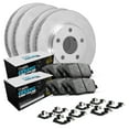 thumbnail image 1 of R1 Concepts Front Rear Brakes and Rotors Kit |Front Rear Brake pads| Brake Rotors and Pads| Euro Ceramic Brake Pads and Rotors| Hardware Kit WJTH2-74001, 1 of 5