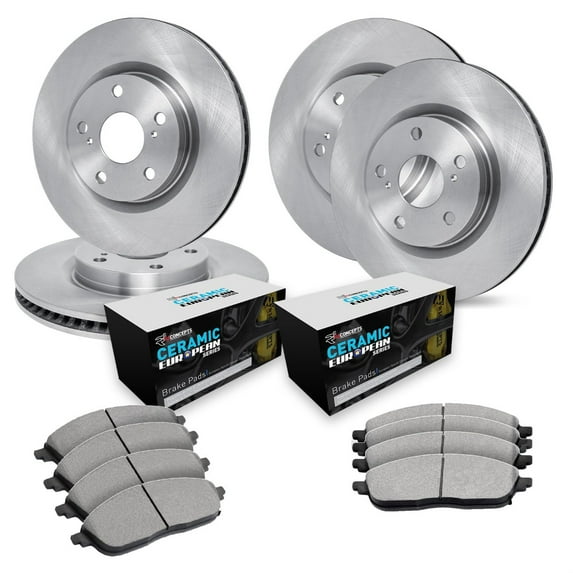 R1 Concepts Disc Brake Rotor Set with Euro Ceramic Pads WFTN2-02014