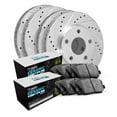thumbnail image 1 of R1 Concepts Front Rear Brakes and Rotors Kit |Front Rear Brake Pads| Brake Rotors and Pads| Euro Ceramic Brake Pads and Rotors WGTN2-74001, 1 of 5