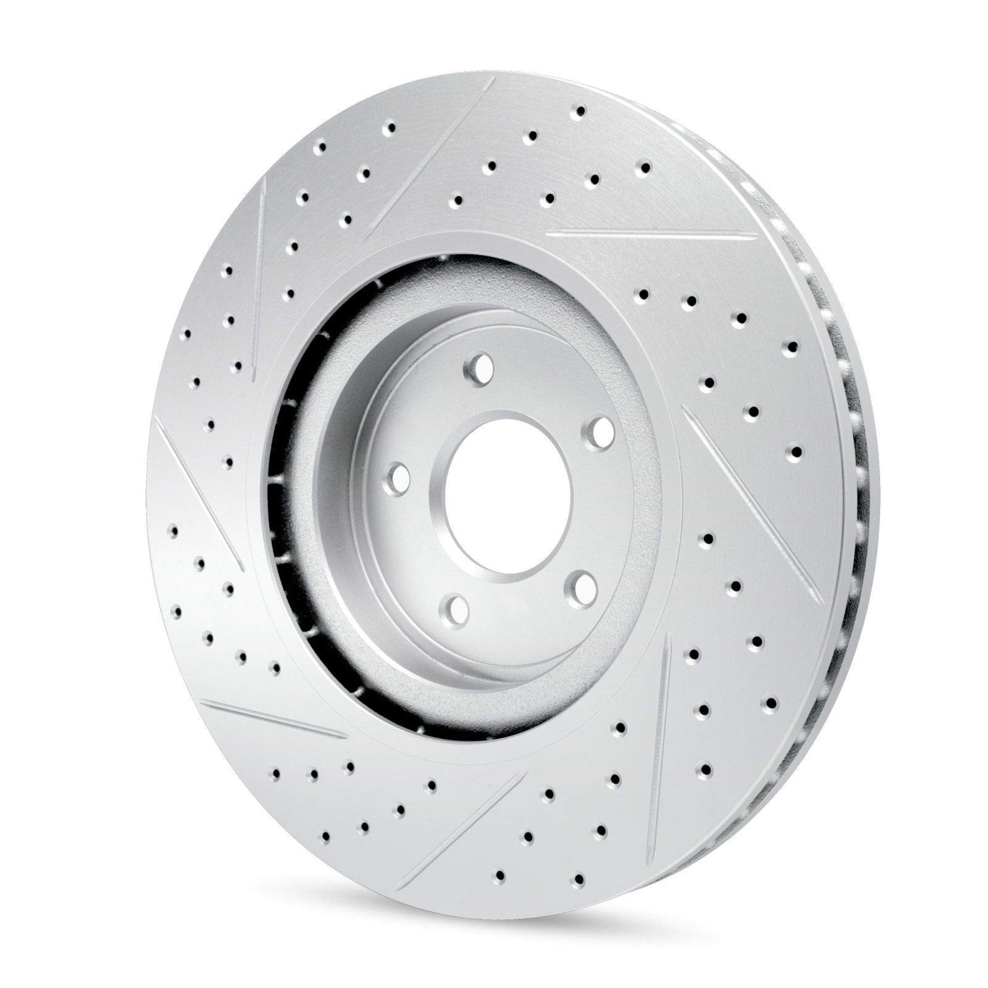 R1 Concepts Drilled and Slotted Carbon Coated Disc Brake Rotor Set with Optimum Oe Pads WBUN2-40110