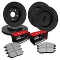 thumbnail image 1 of R1 Concepts Drilled and Slotted Black Disc Brake Rotor Set with Optimum Oe Pads WHUN2-52028, 1 of 5