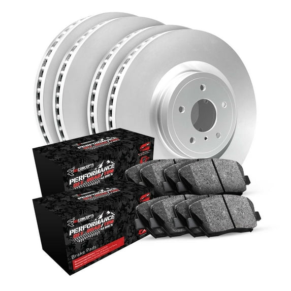 R1 Concepts Front Rear Brakes and Rotors Kit |Front Rear Brake Pads| Brake Rotors and Pads| Performance Off-Road Brake Pads and Rotors WDVN2-48019