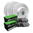 thumbnail image 1 of R1 Concepts Front Rear Brakes and Rotors Kit |Front Rear Brake Pads| Brake Rotors and Pads| Performance Sport Brake Pads and Rotors WBSN2-31031, 1 of 3