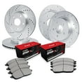 thumbnail image 1 of R1 Concepts Front Rear Brakes and Rotors Kit |Front Rear Brake Pads| Brake Rotors and Pads| Semi Metallic Brake Pads and Rotors  - CEC.62038.03, 1 of 7