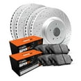 thumbnail image 1 of R1 Concepts Front Rear Brakes and Rotors Kit |Front Rear Brake Pads| Brake Rotors and Pads| Super Duty Brake Pads and Rotors WBXN2-99084, 1 of 3