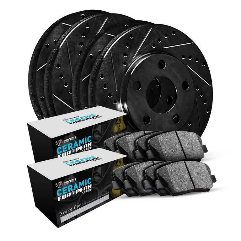 R1 Concepts Rear Brakes And Rotors Kit |Rear Brake Pads| Brake Rotors And Pads| Euro Ceramic Brake Pads And Rotors WJTN1-31018