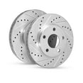 thumbnail image 1 of R1 Concepts Rear Brake Rotor Kit |Brake Rotors| Brake Disc |Drilled and Slotted| WGPN1-11024, 1 of 5