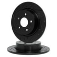 thumbnail image 1 of R1 Concepts Drilled and Slotted Black Disc Brake Rotor Set WHPN1-31103, 1 of 5