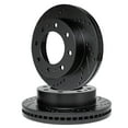 thumbnail image 1 of R1 Concepts Rear Brake Rotors Black Drill Slot RBC.66046.01, 1 of 6