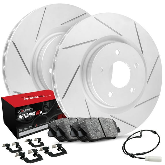 R1 Concepts Rear Brakes and Rotors| Hardware Included| Rear Optimum OEp Brake Pads and Rotors Kit| Fits 2000 BMW 323i, 328Ci; 2001-2006 BMW 325Ci; 2001-2005 BMW 325i; 1999-2000 BMW 328i