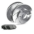 thumbnail image 1 of R1 Concepts Rear Brakes and Rotors Kit |Rear Brake Pads| Brake Rotors and Pads| Ceramic Brake Pads and Rotors |Hardware Kit |fits 1988-1992 Eagle Premier, 1990-1992 Dodge Monaco, 1 of 7