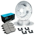 thumbnail image 1 of R1 Concepts Rear Brakes and Rotors Kit |Rear Brake Pads| Brake Rotors and Pads| Ceramic Brake Pads and Rotors |Hardware Kit |fits 1995 Volvo 940, 1995-1997 Volvo 960, 1 of 7