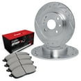 thumbnail image 1 of R1 Concepts Rear Brakes and Rotors Kit |Rear Brake Pads| Brake Rotors and Pads| Semi Metallic Brake Pads and Rotors |fits 1991-1998 Saturn SC, SC1, SC2, SL, SL1, SL2, SW1, SW2, 1 of 7