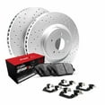 thumbnail image 1 of R1 Concepts Rear Brakes and Rotors Kit |Rear Brake Pads| Brake Rotors and Pads| Optimum OEp Brake Pads and Rotors| Hardware Kit|fits 1994-1998 Nissan 240SX, 1 of 5