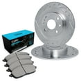 thumbnail image 1 of R1 Concepts Rear Brake Kit For 2012-2019 Fiat 500| Drilled Slotted Brake Rotors| Ceramic Brake Pads and Rotors Kit, 1 of 7