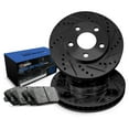 thumbnail image 1 of R1 Concepts Rear Brake Kit For 2017-2021 Tesla S, X| Drilled Slotted Brake Rotors| Semi-Metallic Brake Pads and Rotors Kit, 1 of 7
