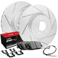 thumbnail image 1 of R1 Concepts Rear Brakes and Rotors| Hardware Included| Rear Optimum OEp Brake Pads and Rotors Kit| Fits 2010-2017 BMW 550i, 1 of 7