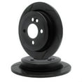 thumbnail image 1 of R1 Concepts Slotted Black Disc Brake Rotor Set WCPN1-37008, 1 of 3