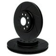 thumbnail image 1 of R1 Concepts Slotted Black Disc Brake Rotor Set WCPN1-63104, 1 of 3