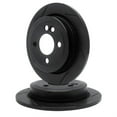thumbnail image 1 of R1 Concepts Slotted Black Disc Brake Rotor Set WCPN1-67090, 1 of 3