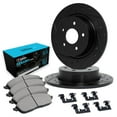 thumbnail image 1 of R1 Concepts Drilled and Slotted Black Disc Brake Rotor Set with Ceramic Pads and Hardware WHWH1-65012, 1 of 5