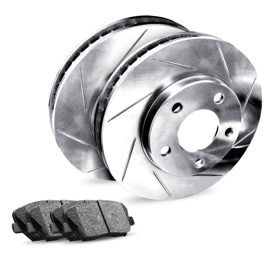 R1 Concepts Rear Brakes and Rotors Kit |Rear Brake Pads| Brake Rotors and Pads| Ceramic Brake Pads and Rotors |fits 2005-2006 Pontiac GTO