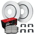 thumbnail image 1 of R1 Concepts Carbon Coated Disc Brake Rotor Set with Optimum Oe Pads and Hardware WDUH1-99243, 1 of 5