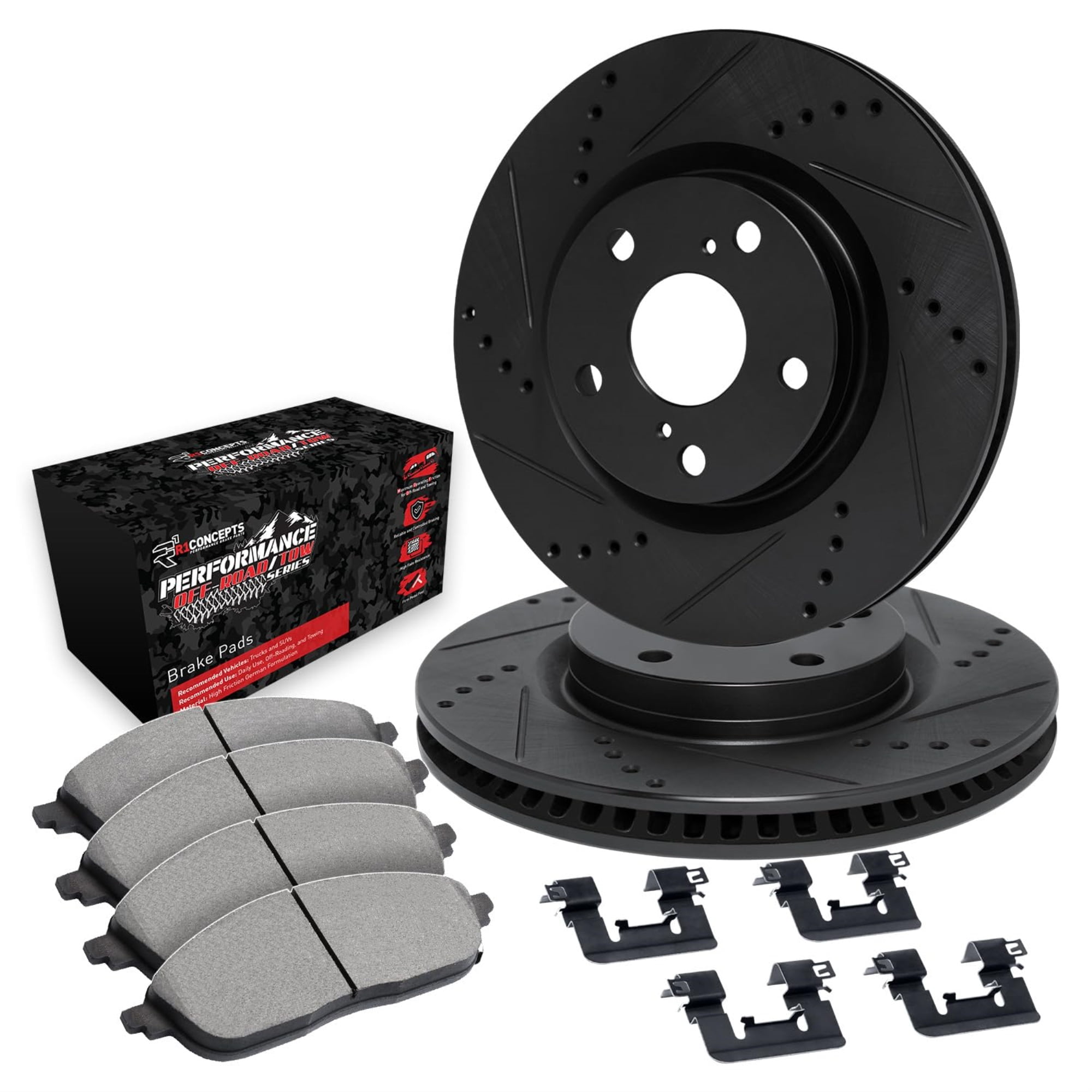 R1 Concepts Rear Brakes and Rotors Kit