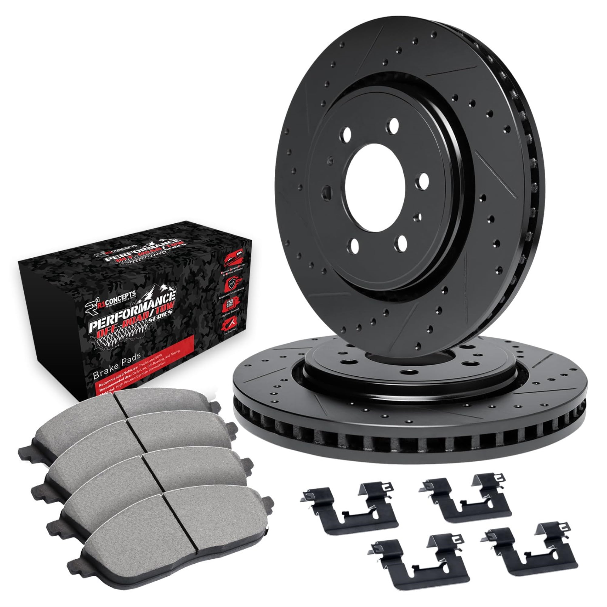 R1 Concepts Rear Brakes and Rotors Kit
