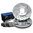 thumbnail image 1 of R1 Concepts Rear Brakes and Rotors| Automotive Replacement Brake Kits| Rear Semi Met Brake Pads and Rotors Kit| Fits 2018-2022 BMW 530e, X3; 2017-2022 BMW 530i, 540i; 2018-2019 BMW 640i, 1 of 7
