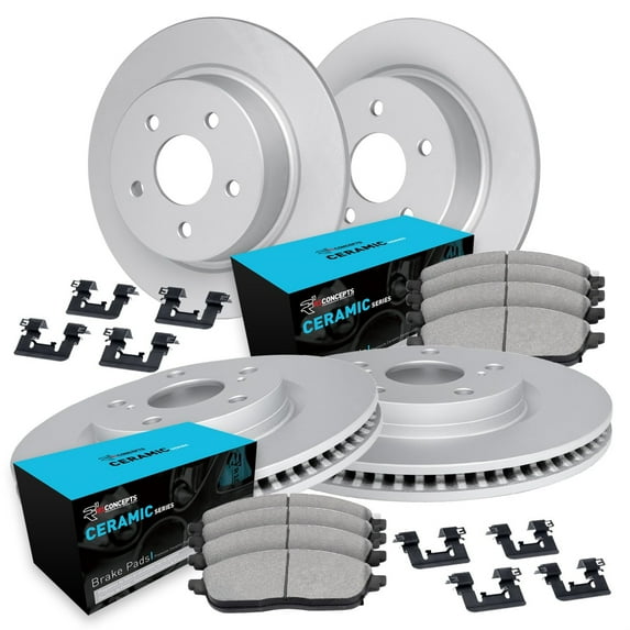 R1 Concepts WH R1 Concepts Carbon Coated Disc Brake Rotor Set with Ceramic Pads and Hardware - WDWH2-76006 Fits select: 2000-2001 TOYOTA CAMRY, 2000-2003 TOYOTA CAMRY SOLARA