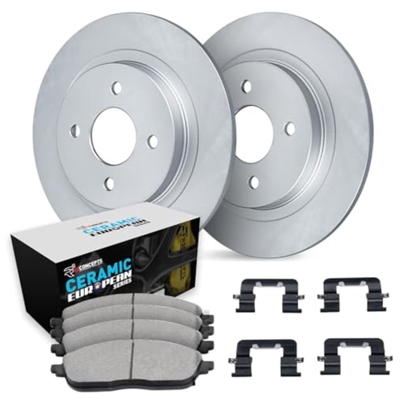 R1 Concepts Wdth1 80007 R1 Brake Rotors Carbon Coated W/ Euro Ceramic Pads & Fits select: 2016-2022 MAZDA MX-5 MIATA GRAND TOURING, 2017-2020 FIAT 124 SPIDER CLASSICA/LUSSO/ABARTH