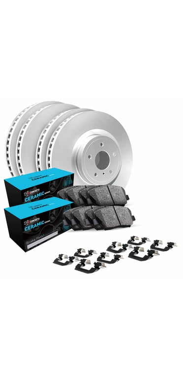 Max Advanced Brakes Front & Rear Disc Brake Kit For 2013-2017 Honda Accord – Carbon Ceramic Pads + Rotors