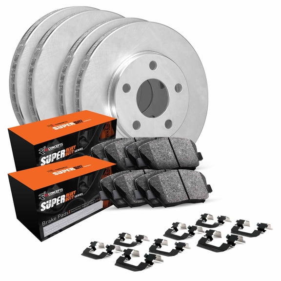 R1 Concepts Wfxh2 54067 R1 Concepts Brake Rotor Blank With Sup Dty Pads & Hdw Fits select: 2008-2019,2021-2023 FORD ECONOLINE