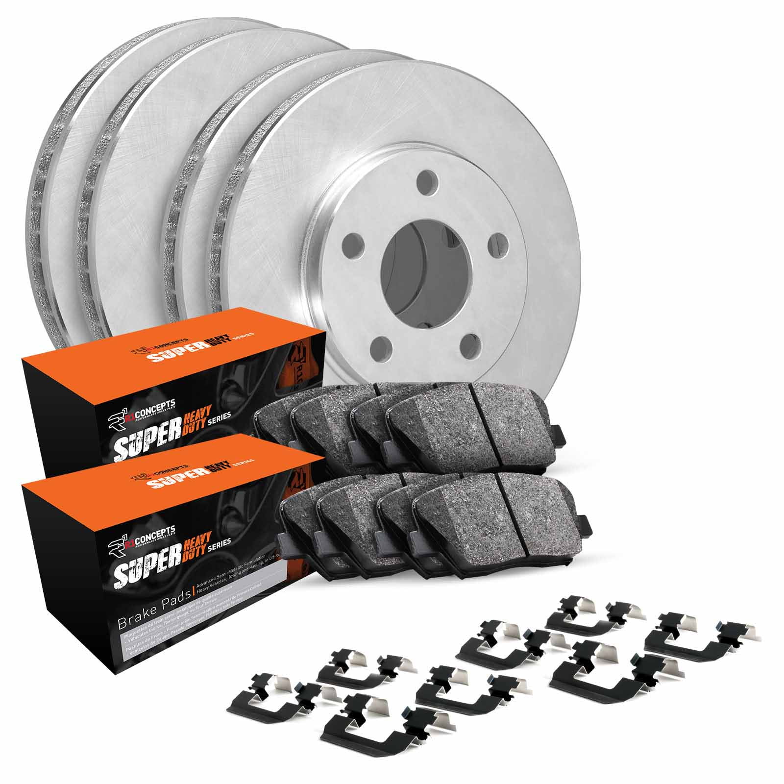 R1 Concepts Wfxh2 55008 R1 Concepts Brake Rotor Blank With Sup Dty Pads & Hdw Fits select: 2003-2011 LINCOLN TOWN CAR