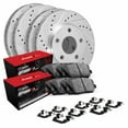 thumbnail image 1 of R1 Concepts Wguh2 59045 R1 Concepts Silver Drilled Slotted Rotors With 5000 Oep Fits select: 2012-2016 HONDA CR-V, 1 of 4
