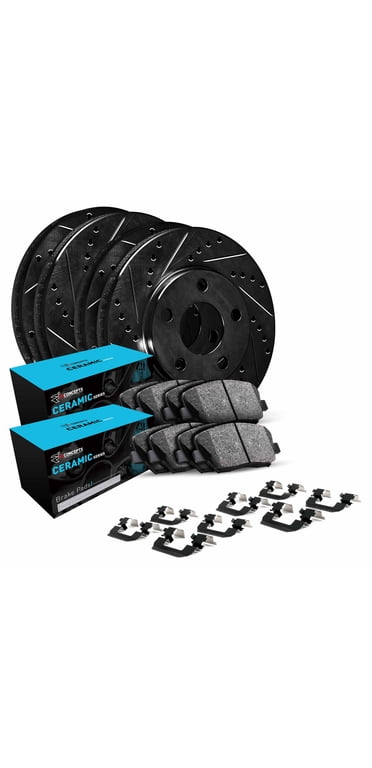 Auto Shack Rear Brake Rotors & Ceramic Pads Kit For Mazda 5 (2006-2010, 2012-2017)