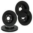 thumbnail image 1 of R1 Concepts eLINE Series Front Rear Black Drilled and Slotted Brake Rotors Compatible For 2006-2011 Buick Lucerne, Cadillac DTS, 1 of 7