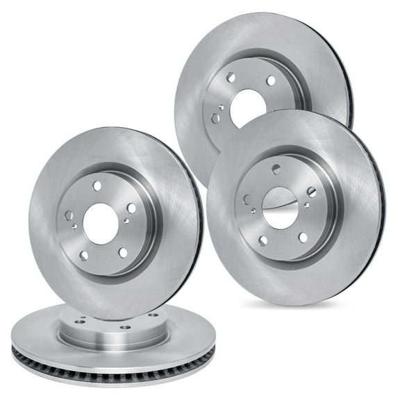 R1 Concepts eLINE Series Front Rear Brake Rotors Compatible For 2006-2016 Land Rover LR4, Range Rover Sport