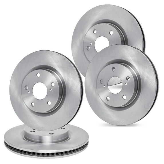 R1 Concepts eLINE Series Front Rear Brake Rotors Compatible For 2007-2012 Lexus ES350, Toyota Avalon, Camry