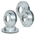 thumbnail image 1 of R1 Concepts eLINE Series Front Rear Drilled and Slotted Brake Rotors Compatible For 2009-2020 Chevrolet Express 3500, Express 4500, GMC Savana 3500, Savana 4500, 1 of 7
