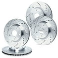 thumbnail image 1 of R1 Concepts eLINE Series Front Rear Drilled and Slotted Brake Rotors Compatible For 1996-1998 Mazda MPV, 1 of 7
