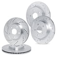 thumbnail image 1 of R1 Concepts eLINE Series Front Rear Drilled and Slotted Brake Rotors Compatible For 2005-2005 Chevrolet Impala, Monte Carlo, 1 of 7