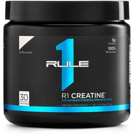 R1 Creatine, Rule 1 Proteins Brand 100% Creatine (Unflavored, 30 Servings)