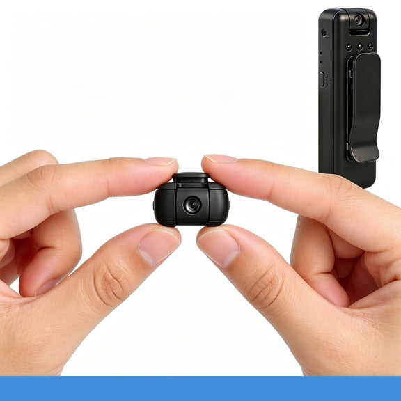 R10 4K HD Pocket Body Camera with 180° Adjustable Lens Infrared Night Vision and Continuous Recording for Outdoor and Law Enforcement
