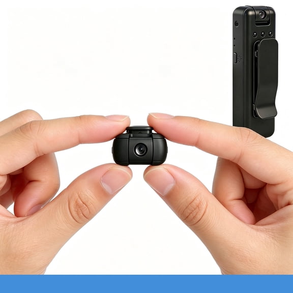 R10 4K HD Pocket Body Camera with 180 Adjustable Lens Infrared Night Vision and Continuous Recording for Outdoor and Law Enforcement