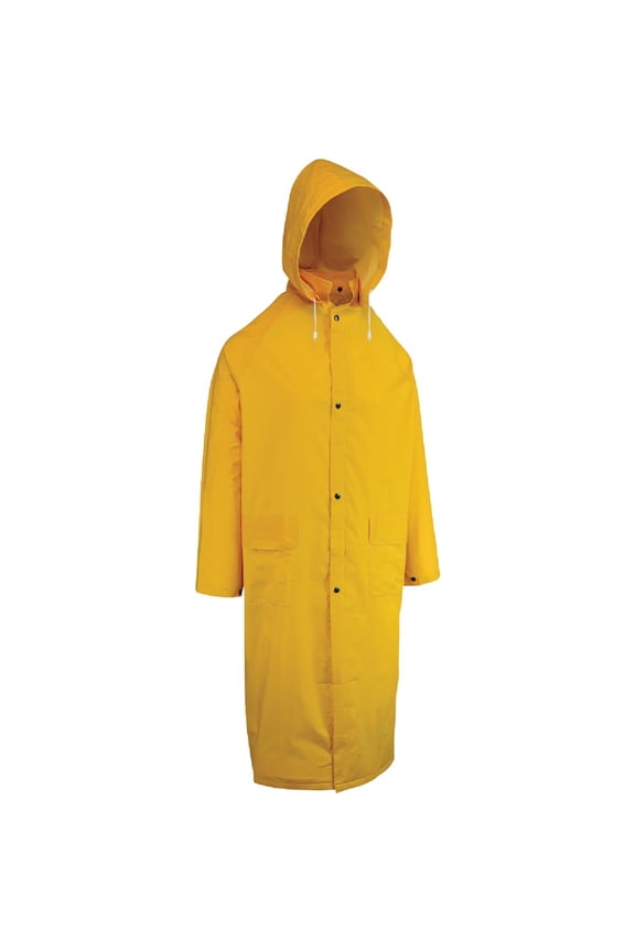 R10 Trench Coat, Medium, Male, PVC, Yellow