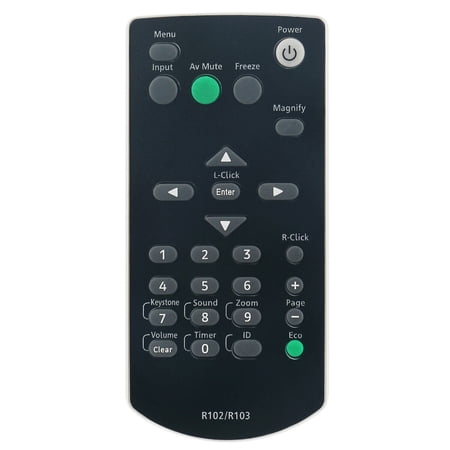 R102 Replace Remote for Ricoh Projector PJ X3340N PJ WX3340N PJ X4240N PJ X3240N