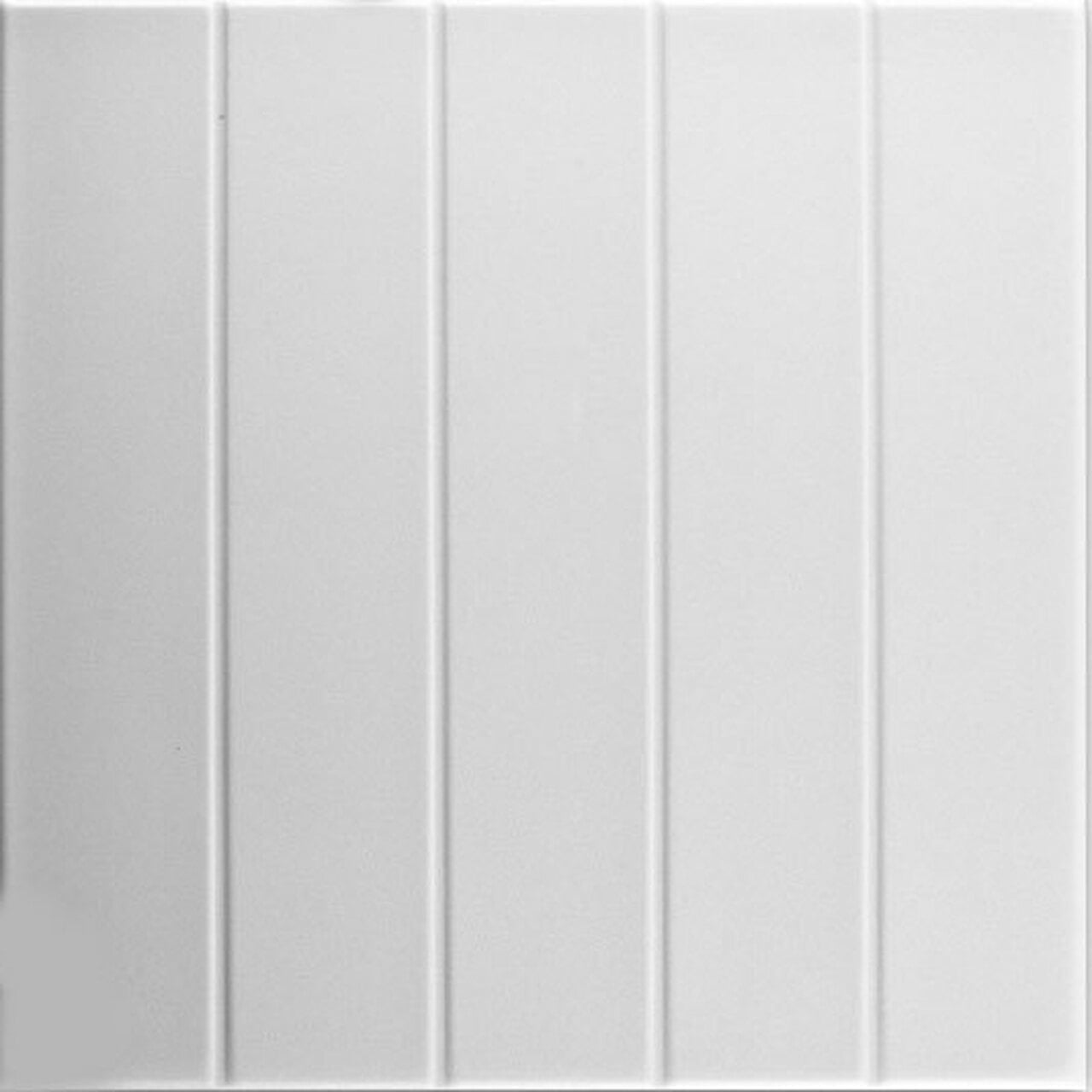 Plain White 1.6 ft. x 1.6 ft. Polystyrene Bead Board Ceiling Tile